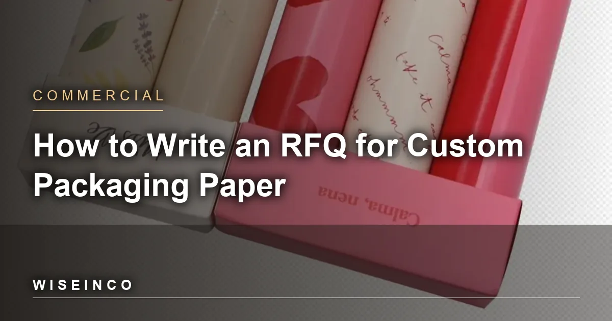 How to Write an RFQ for Custom Packaging Paper